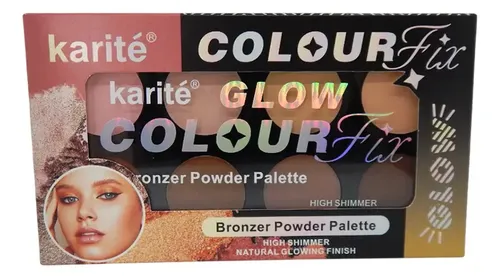 Paleta de Contorno e Iluminador Karite Glow Color con 8 Tonos