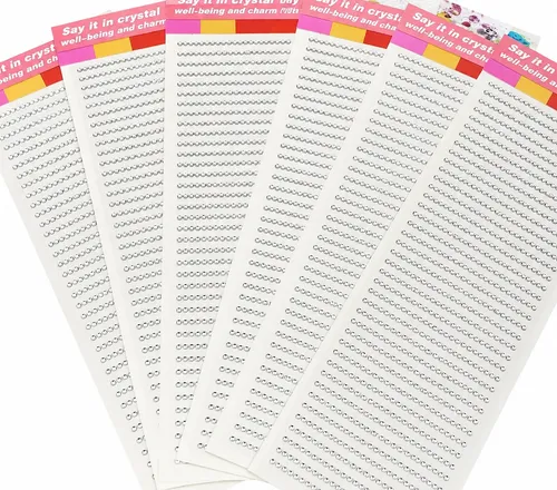 Strass Gemas Autoadhesivas Cara/cuerpo Plateados 3mm X 5unid
