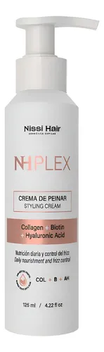 Crema Peinar Nissi Hair Plex Colágeno Biotina Control Frizz