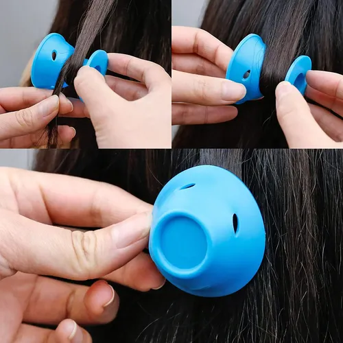 Rulos De Silicona Sin Calor Para Cabello, 40 Piezas K