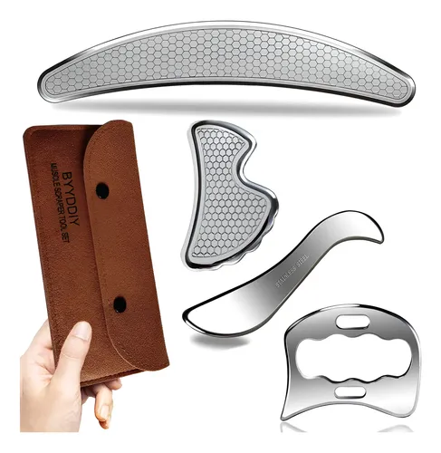 Juego De Herramientas De Masaje Gua Sha Byyddiy 4 En 1 Para