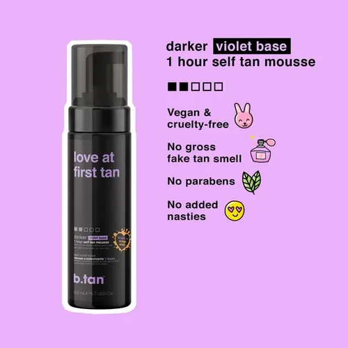 Self Tanner B.tan Love At First Tan 200 Ml (paquete De 2)