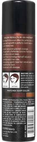 Spray De Retoque Temporal Gray Away 56.7 G Marrón Oscuro