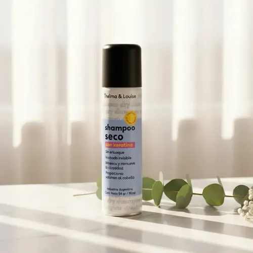 Shampoo Seco Con Keratina 90ml Anti Oleosidad Sin Enjuague