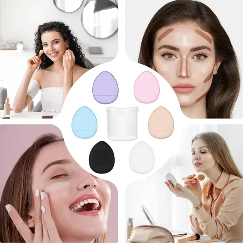 J Juego De Esponjas Para Maquillaje Y Polvos Pequeños