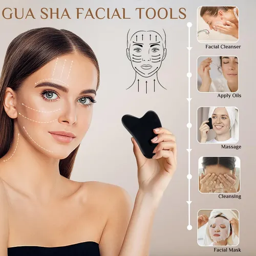 Herramienta Facial Y Corporal Massager Hdyar Gua Sha De 6 X