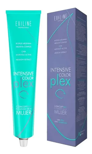 Kit 3 Tintura Pelo Profesional Exiline Intensive Color Plex
