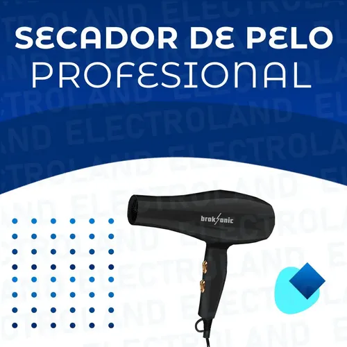Secador de pelo Broksonic Minoser negro