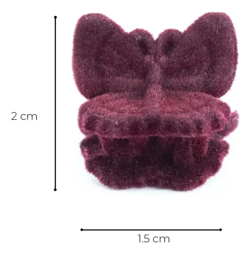 Broches De Pelo En Set Mini Mariposas – Bag X 12 Unidades Color Mariposa Alargada