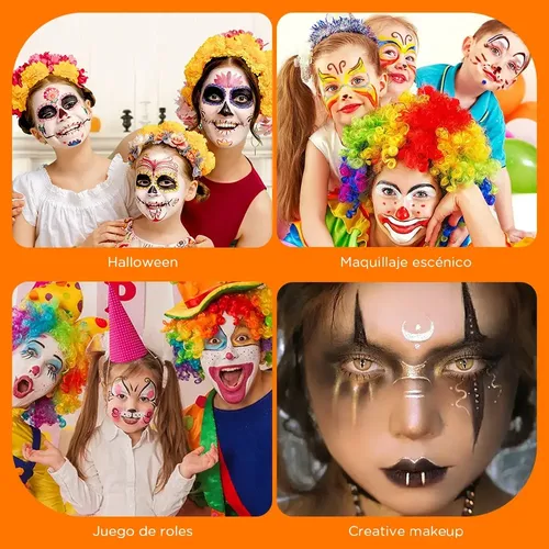 [ Kit De Maquillaje Pintura Pintacaritas Body Paint . *