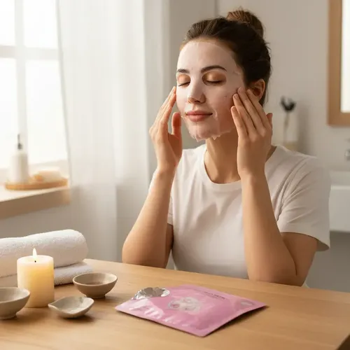 Mascarilla Facial Rosa Blanca Paris Night
