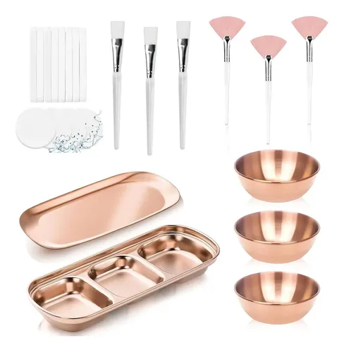 Set De 23 Cuencos Para Mezclar Mascarillas, Cabello Y Facial