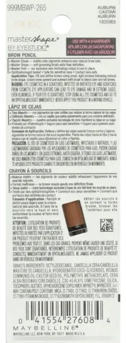 Lápiz De Cejas Maybelline Auburn Master Shape Brow