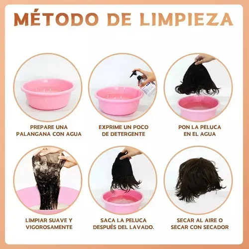 Peluca De Pelo Largo Para Hombre, Estilo 80, Disfraz De Aspe Marrón