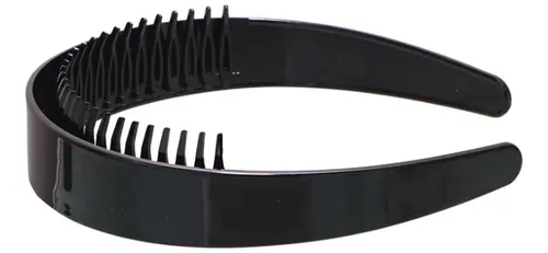 Diadema Lisa Para Niña De 2,5 Cm De Ancho Con Peine De Dient