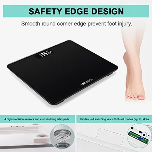 Báscula Digital De Baño Con Peso Corporal Triomph Ultra Slim