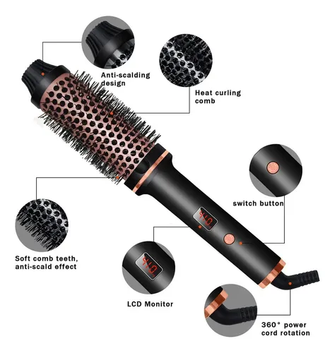 Cepillo Eléctrico Para Peinar Y Rizar El Cabello