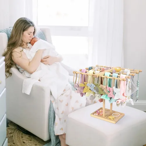 Soporte Para Diademas Povetire Para Niñas, Lazos De Pelo Y D