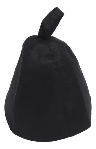 Gorro De Baño Y Sauna Negro Negro Para Hombre, Grueso, Absor