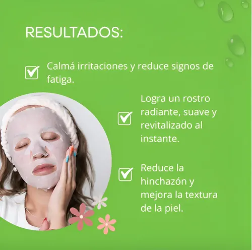 Mascarilla Con Extracto De Pepino E Hialuronato Mely Vegan
