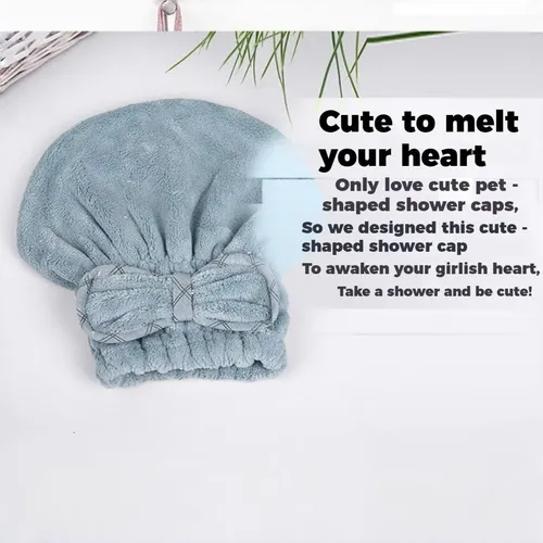 Turbante De Microfibra Para Cabello Seco, Lazo, Absorción