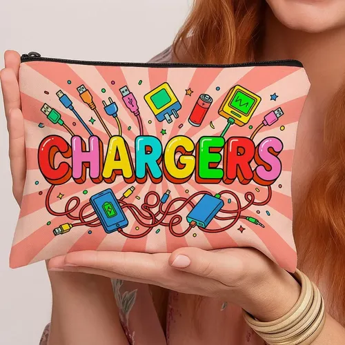 Bolsa De Maquillaje Popart Comic Charger De Viaje Con Cierre