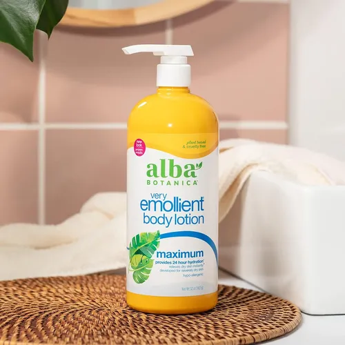 Alba Botanica Loción Corporal Muy Emoliente, Máxima Esqui…