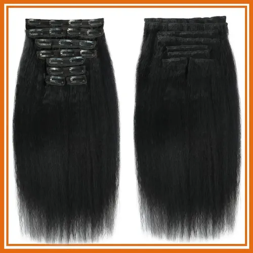 Extensiones Cabello Natural 30cm 120g Liso Negro