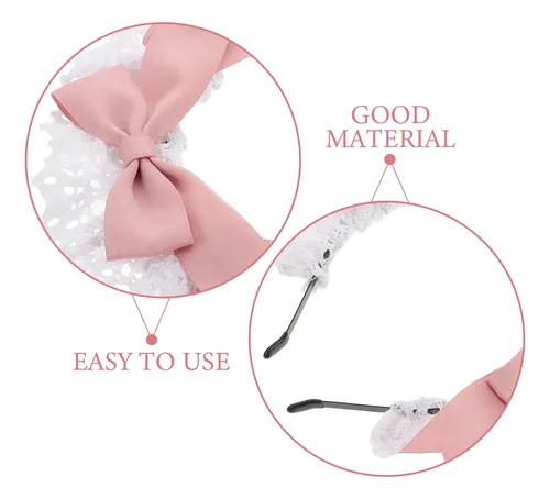Diadema Lolita Con Lazo De Encaje, Accesorios Para El Pelo P