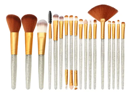 Set Cosmético Corrector De Colorete En Polvo Plata Dorada