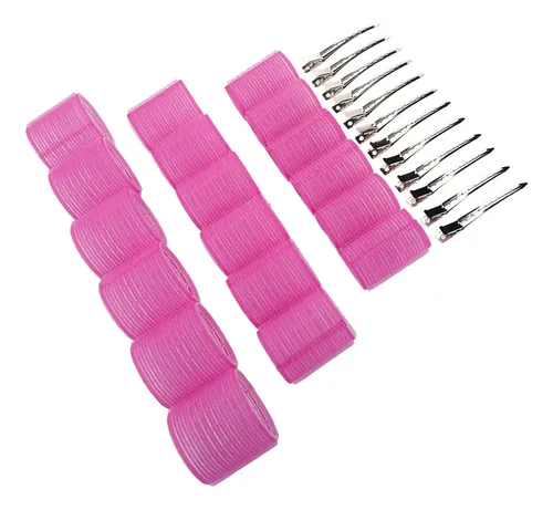 Rizadores De Cabello, Rosa Raíz, Con Cierre Autoadhesivo