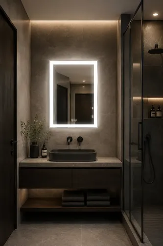 Espejo Led 50×70 Luz Fría-calida Parlantes-bt Antiempañante