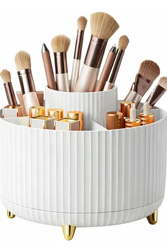 Organizador De Maquillaje Giratorio 360° 5 Compartimentos