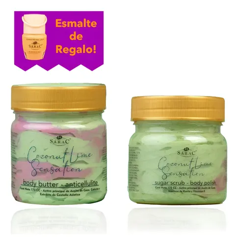 Kit Corporal Anticelulitico Manteca Y Exfoliante Coco Y Lima
