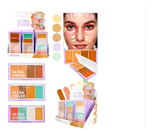 Paleta 4 Correctores En Crema Ultra Cover Pink21 Concealer