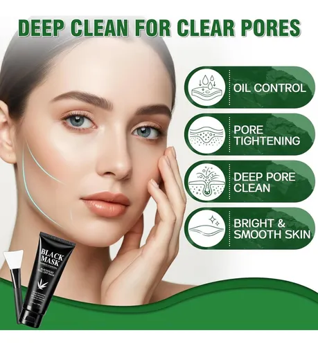Mascarilla Peel-off Carbón Para Puntos Negros Con Cepillo