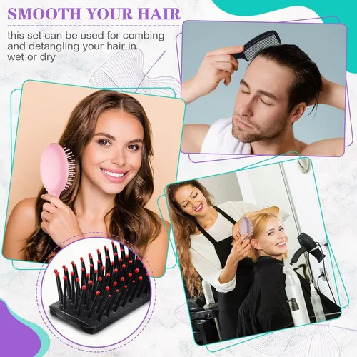 Filltouch Juego 48 Mini Cepillos Y Peines Para El Cabello