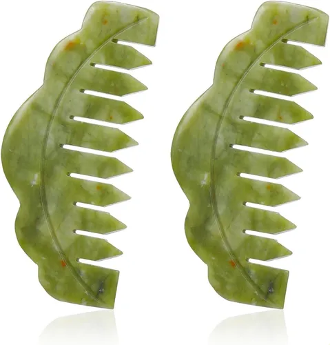 Juego De Peines Jade Gua Sha, Paquete De 2