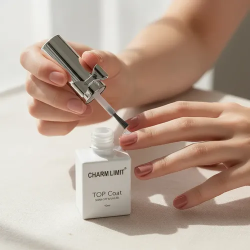 Esmalte Top Coat Semipermanente Charm Limit 10ml Uv/led