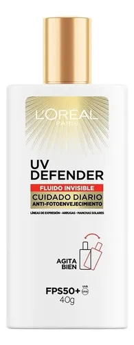Protector Solar Loreal Paris Fps50+ Uv Defender Fluido 40gr