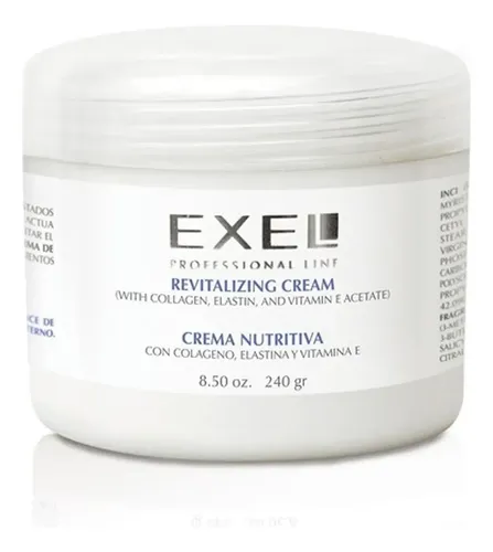 Crema Facial Exel Nutritiva Colageno Vitamina E 240g