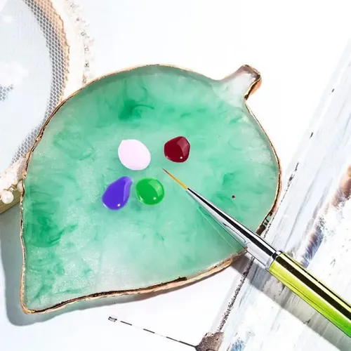Paleta Mezcladora Para Nail Art Uñas Piedra De Resina Color
