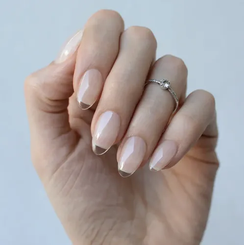 Easy Tips Pink Mask Almendra Small Soft Gel Press On Almendr