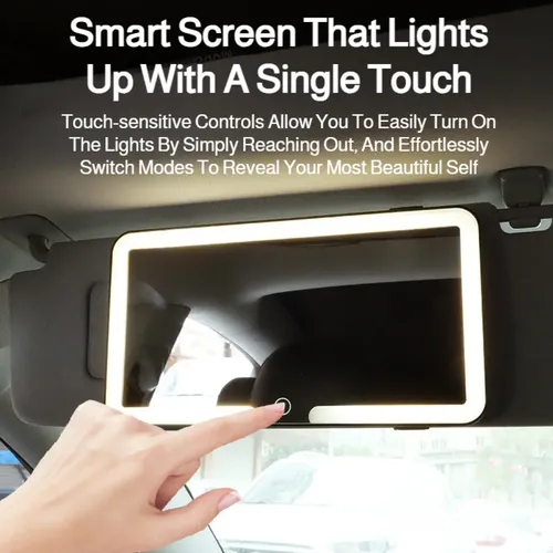 J#z Espejo De Tocador For Coche Con Luces, Luces Led For //