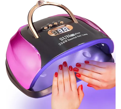 Lámpara Uv Led 256w Gel Profesional Con Sensor Y Temporizad