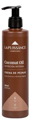 La Puissance Crema Para Peinar Coconut Oil Nutritiva X250ml