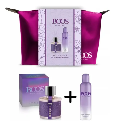 Perfume Floral Boos Midnight Mujer 100ml + Set Con