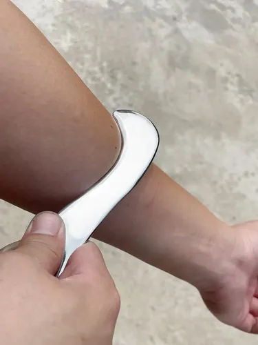 Herramienta Gua Sha Acero Inox Para Masajes Y Dolor