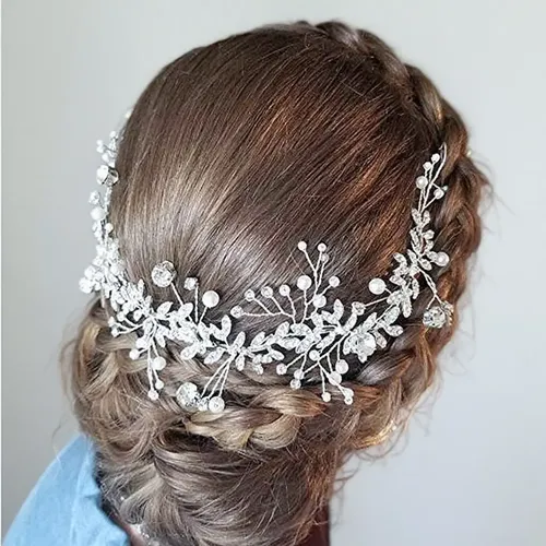 Tocado De Novia Con Pedrería, Accesorios Para El Cabello, Ti