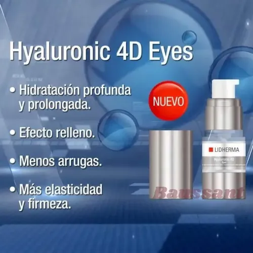 Lidherma Kit Hyaluronic 4d Limpieza Sérum Crema Facial Ojos